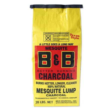B&B Charcoal Charcoal Lump Mesqt 20Lb 00054